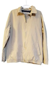 L.L. Bean Size LT Harrington Bomber Tan Jacket Coat Zip Button Collar Gorpcore - Picture 1 of 19