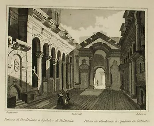 ROMA:Palazzo di Diocleziano a Spalatro.Acquaf.AUDOT1836 - Bild 1 von 1