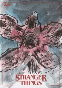 2018 Stranger Things Season 1, Sketch Card By Dylan Riley 1/1 - Picture 1 of 2