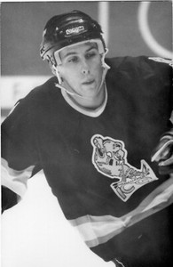 Hugo Belanger 1993-94 Indianapolis Ice Black & White Postcard