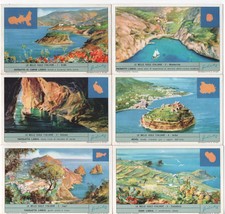 LIEBIG SERIES OF 6 FIGURES LE BELLE ISLES ITALIANA N°1799 YEAR 1964 SANGUETTI