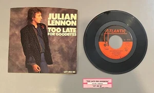 1984 Julian Lennon "Too Late For Goodbyes" / "Let Me Be" With Picture Sleeve  - Picture 1 of 7