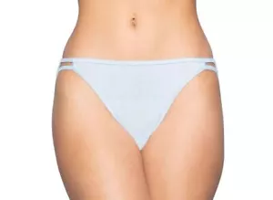 Bikini doppio perizoma Vanity Fair Illumination, 18108, blu accenno, taglia 6 - Foto 1 di 5