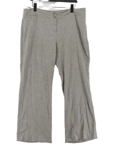 Phase Eight Women's Suit Trousers UK 18 Brown Linen - Picture 1 of 6