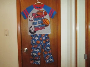JELLI FISH KIDS BOY'S 3 PC SLEEPWEAR SHORT SLEEVE SIZE M (8) 100% POLYESTER - Picture 1 of 5