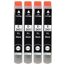 4 Black Ink Cartridges for Epson Expression Photo XP-55, XP-760, XP-860, XP-960 