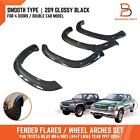 4 DOORS GLOSSY BLACK 209 FENDER FLARES ARCH FIT TOYOTA HILUX 1997-05 LN145 LN165
