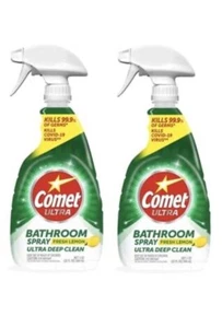 2- Comet Ultra Bathroom Spray Cleaner Fresh Lemon Ultra Deep Clean, 32 oz - Picture 1 of 2