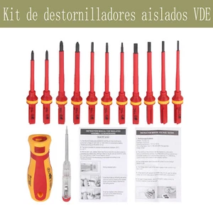 13 piezas VDE Aislado Destornillador Juego Ranurado Y Phillips,Intercambiable - Imagen 1 de 11