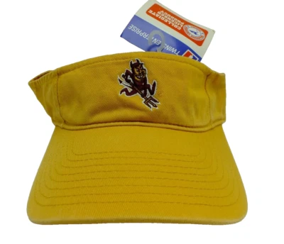 Sombrero con visera de sol del estado de Arizona gemelos años 90 vintage ajustable adulto amarillo OSFM NUEVO CON ETIQUETAS Foto 1 de 4