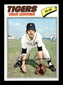 1977 Topps #173 Chuck Scrivener RC NM/NM+ X2878530