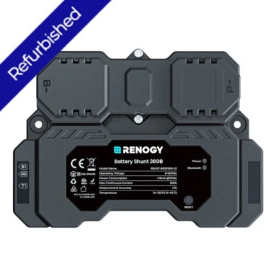 Renogy 300 Battery Shunt with Built-in BT, Measure Voltage & Current-Refurbished - Image 1 of 4
