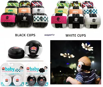 Ems 4 Bubs Baby Safety Earmuffs Hearing Protection BLACK OR WHITE Em's For Kids • 29.95$