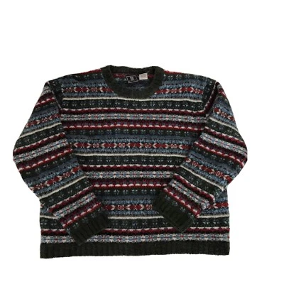 Винтажный шерстяной свитер Maurices M средний лыж зимний теплый. Разноцветный. Редкий. Б/у в отличном состоянии - Изображение 1 из 4