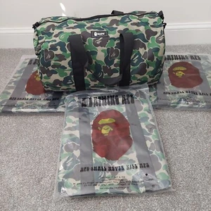 Bolso de Lona a Bathing ape Bape Verde Camuflaje Nuevo - Imagen 1 de 16