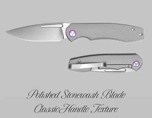 New TW Price Dawn V3- Titanium Handles-Polished Stonewashed Magnacut - Picture 1 of 10