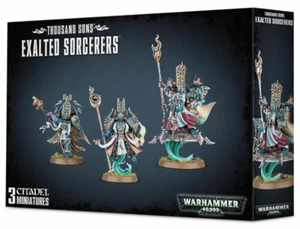 Warhammer 40K Exalted Sorcerers NEW in BOX Tzeentch Thousand Sons Chaos Marines - Picture 1 of 1