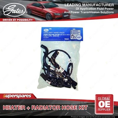 Gates Radiator + Heater Hose Kit for Fpv Falcon BA BF 4.0L 270KW 2004-2007 - image 1 of 2