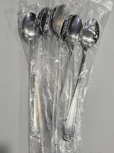 Juego de 8 cucharas de té helado Towle ASHLEY Supreme de 8 vajilla de acero inoxidable Corea NUEVO - Imagen 1 de 4