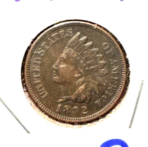 1892 indian head penny XF dark - Picture 1 of 2