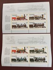 Canada Stamp Souvenir Sheets - 1984  CANADIAN LOCOMOTIVES(1860-1905) - 2 Sheets