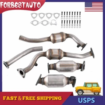 FOR 2001 2002 2003 2004 NISSAN XTERRA FRONTIER 3.3L ALL FOUR CATALYTIC CONVERTER - Image 1 of 4