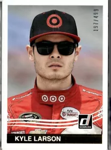 2017 Donruss Racing Retro Gold Foil Kyle Larson Serial #197/499 #159 - Foto 1 di 2