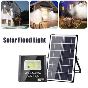 Solar Lights Outdoor Dual Security Lights Bright Flood Lights with Remote IP67 - Picture 1 of 13