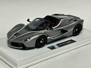 1/18 SPM Models Ferrari LaFerrai Aperta Silver leather Base limited to 15 pcs - Picture 1 of 12