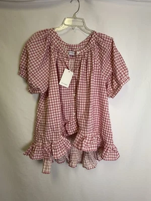 Piyama Sophie Sleep Top Berry Gingham talla L - Top solo no es un conjunto Foto 1 de 3