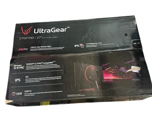 LG UltraGear 27GP700-B 27 inch FHD Gaming Monitor Black Nvidia G-Sync HDR10 - Picture 1 of 5