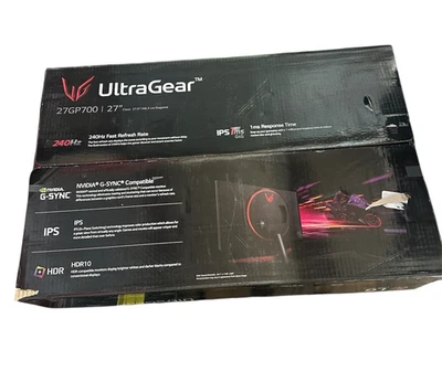 LG UltraGear 27GP700-B 27 inch FHD Gaming Monitor Black Nvidia G-Sync HDR10
