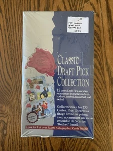 1991 CLASSIC DRAFT PICKS COLLECTION FACTORY SEALED BOX BILINGUAL EDITION - Bild 1 von 9