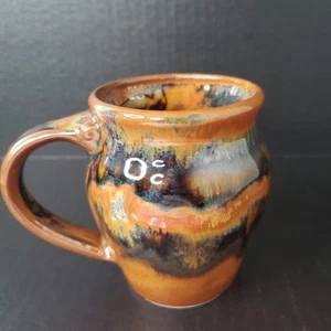 Cascadia Stoneware USA Mug Mottled Brown Glazed Finish Coffee Tea Gorgeous  - Picture 1 of 7
