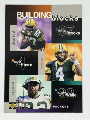 1997 Upper Deck Collector’s Choice: Building Blocks Packers — BRETT FAVRE #375 - Image 1 of 2