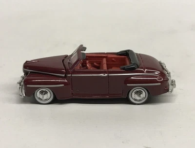 HO 1: 87 Classic Metal Works Maroon 1948 Ford Convertible Top Down - Image 1 of 4