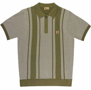 Gabicci Vintage "Dante" Short Sleeve Knitted Polo, Spruce, L, 2XL, BNWT - Picture 1 of 4