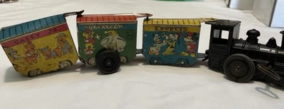 复古 Casey Jr. Disneyland Express 发条火车玩具 1953 年 Marx Needs Work 出品 — 第 1/4 张图片