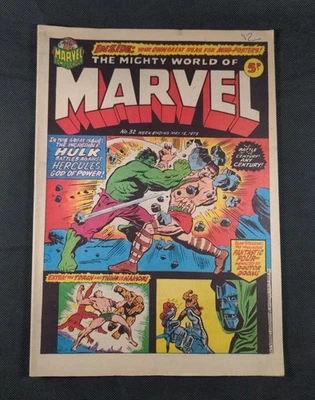 Mighty World of Marvel Issue No 32 May 1973 Vintage Marvel UK Comic - image 1 of 4