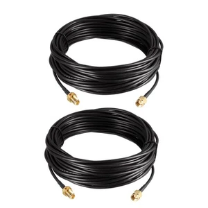 2pcs SMA Extension Cable SMA Male to SMA Female Antenna Coax Cable RG174 33 ft - Picture 1 of 5