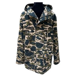 Carhartt Battle Parka 1007888 Camo Canvas Carhartt Jacket - Size Medium - Picture 1 of 10