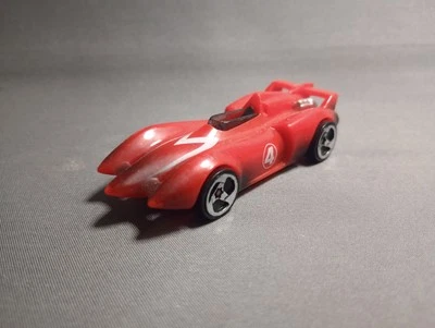 Hot Wheels - Speed Racer Mach 4 - Race Damaged Trackset Exclusive - HTF - Red - Image 1 of 4