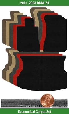 Juego de alfombrillas Lloyd Custom Velourtex para BMW Z8 2001-2003 (3 piezas) #1GR Foto 1 de 4