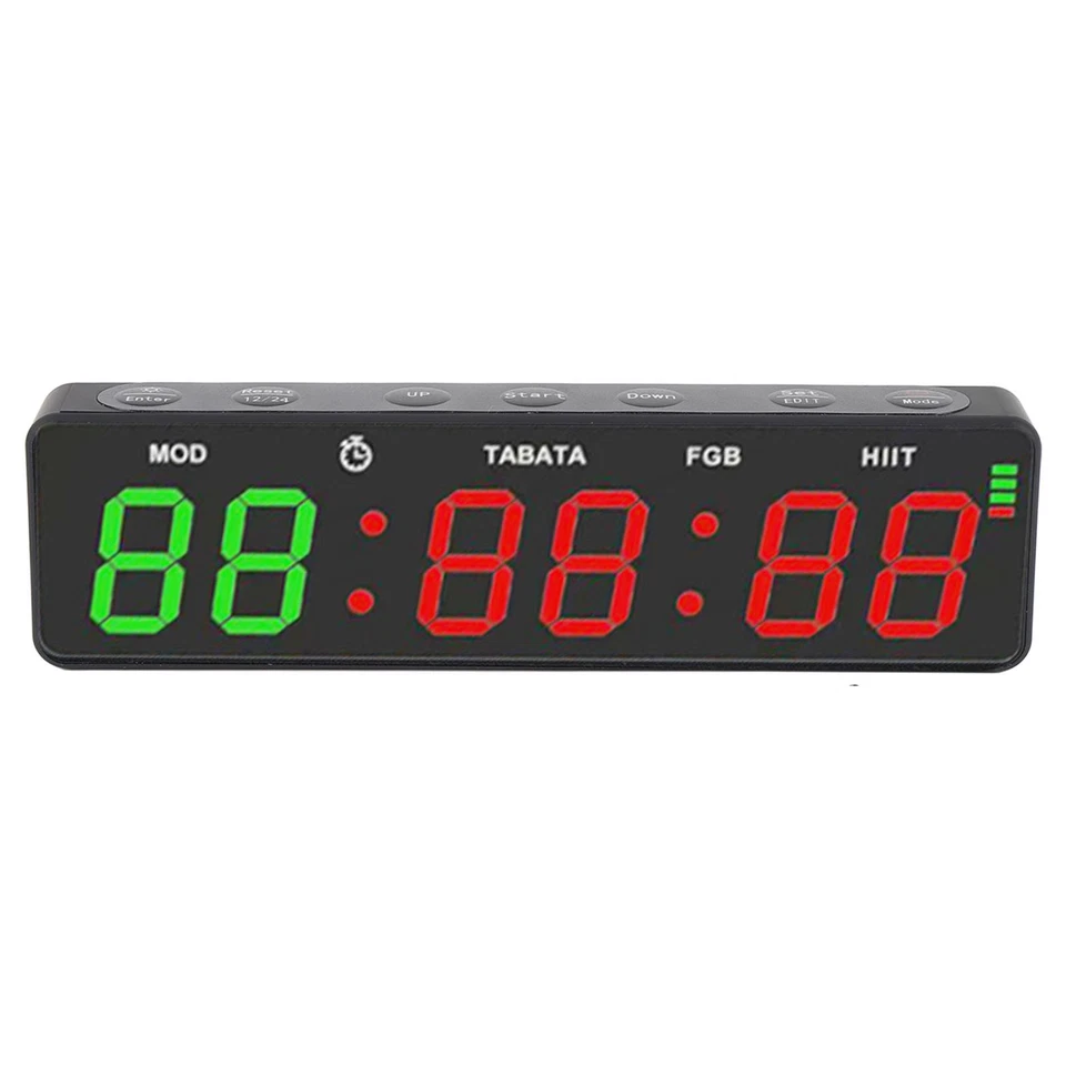 Portable Gym Timer Clock Magnetic Rechargeable Workout Interval Fitness Digital - Bild 1 von 4