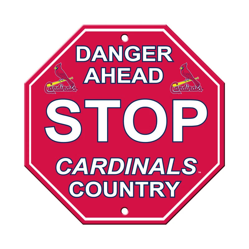 St. Louis Cardinals Sign 12x12 Plastic Stop Style CO - Image 1 of 1