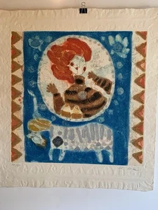 Unframed Lithograph “ L’Amazone” by Theo Tobiasse Pencil Signed & Numbered - Picture 1 of 15