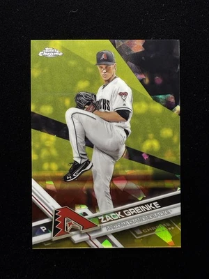 2017 Topps Chrome Sapphire Zack Greinke #560 GOLD /5 - Image 1 of 2