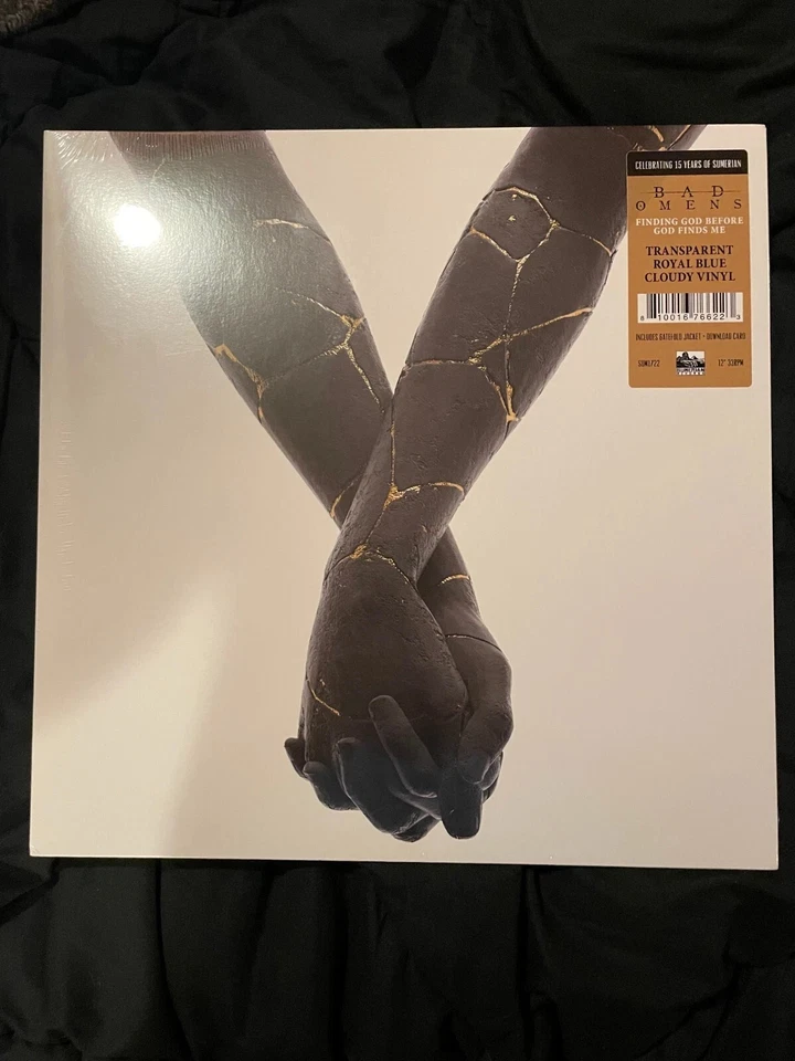 BAD OMENS Finding God Before God Finds Me Color Vinyl LP Royal Blue Cloud /500 - Image 1 of 1