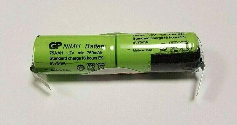 GP Ersatz-Akku (T 75) für Tondeo Eco Tribal Profi 2,4V Akku Haarschneider, Rasierer