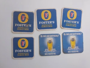 Konvolut 4+2 Untersetzer Foster's + Maes - Bild 1 von 2